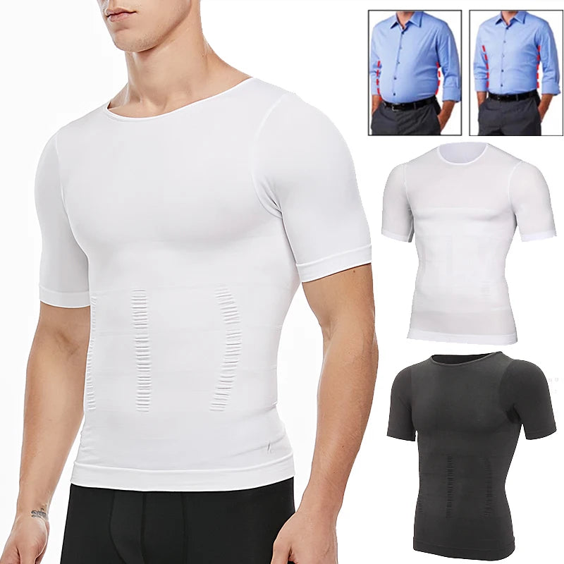 Men Slimming Body Shaper Shirt
