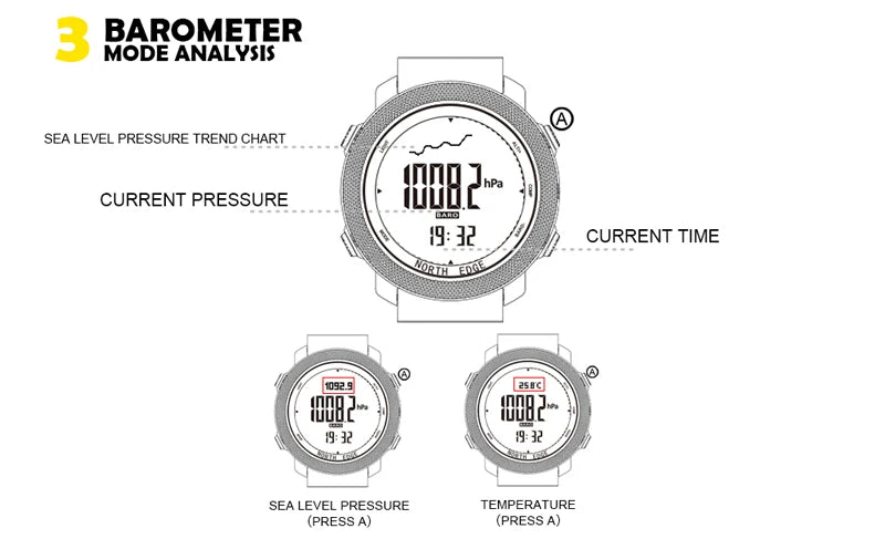 Men's sport Digital watch
