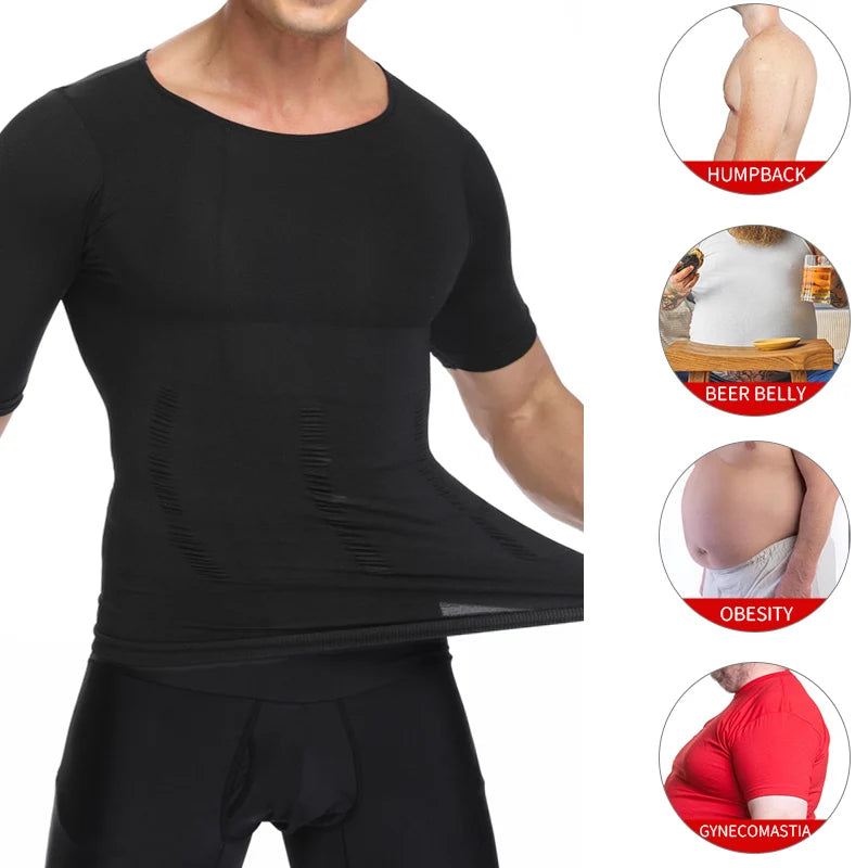 Men Slimming Body Shaper Shirt