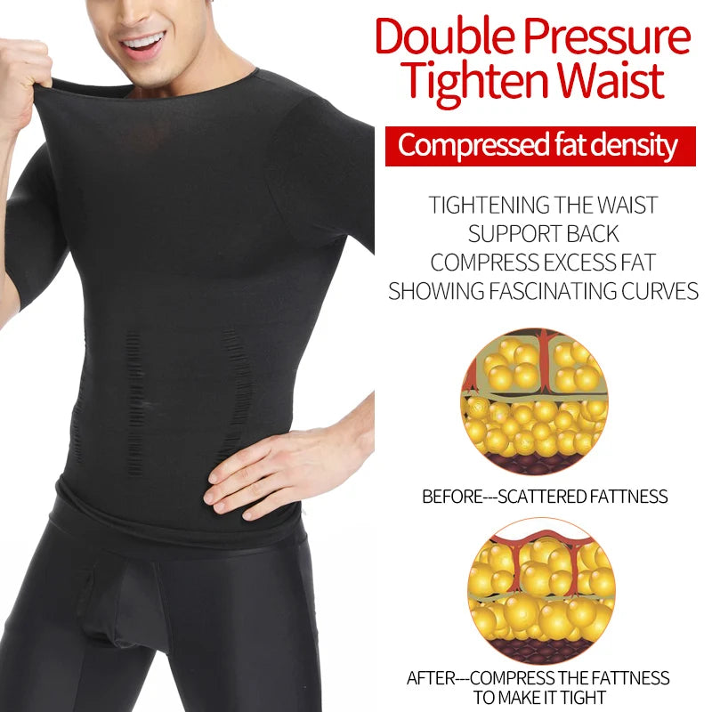Men Slimming Body Shaper Shirt