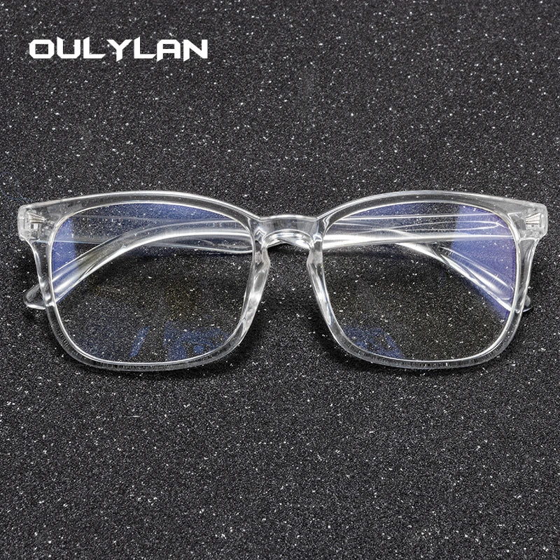 Transparent Eyeglasses Women Men Anti Blue Light Glasses Frames Female Male Computer Eyewear Clear Optical Myopia Frame