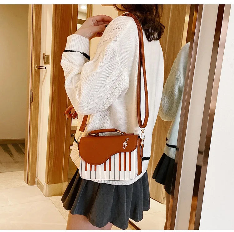 Cute Piano Shaped  Purses and Handbag Shoulder Bag for Women Novelty Girls Cross body Bag Female Party Clutch Small Purse