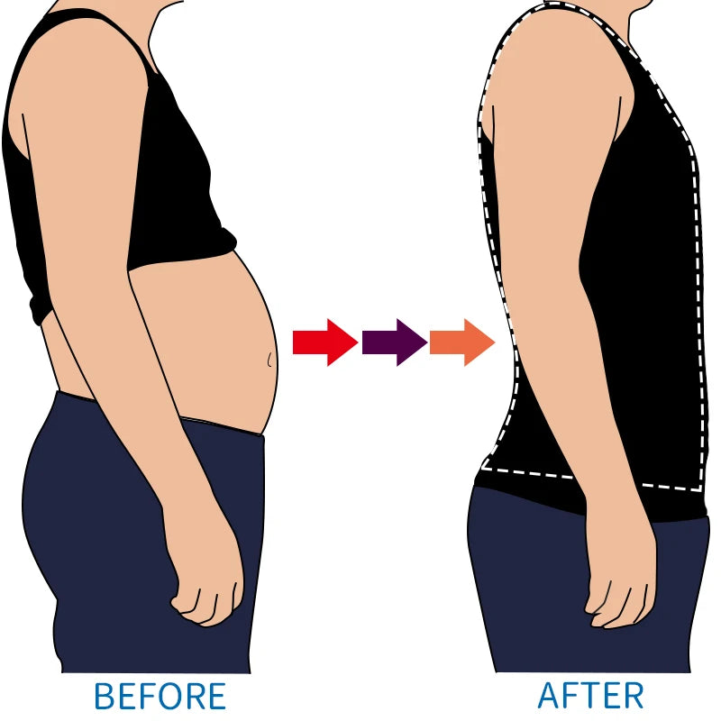 Men Slimming Body Shaper Shirt