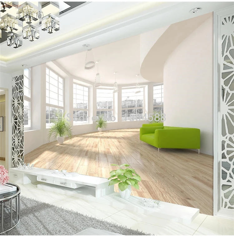 Modern Simple 3D Stereo Space Expansion Mural Wallpaper Living Room Office Interior Decor Wallpaper