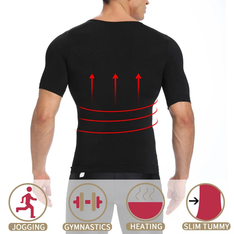 Men Slimming Body Shaper Shirt