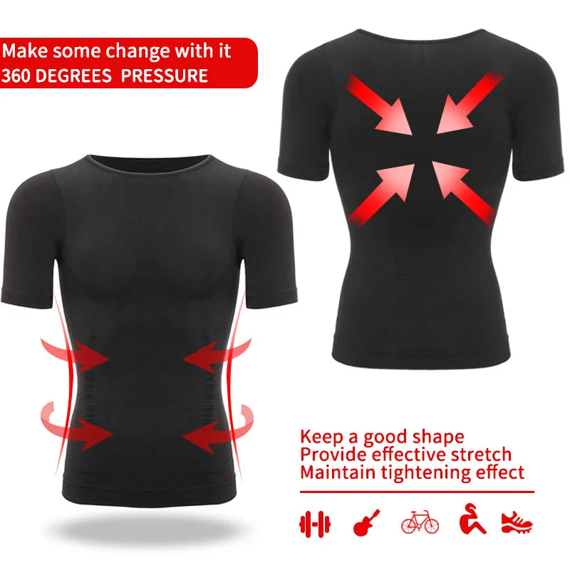 Men Slimming Body Shaper Shirt