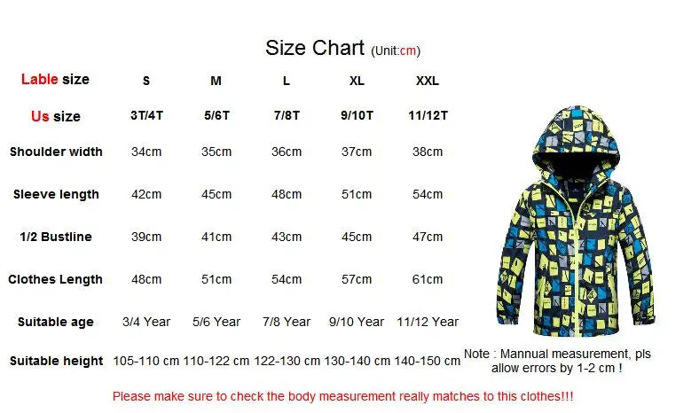 Spring Autumn Polar Fleece Children Outerwear Warm Sporty Kids Clothes Waterproof Windproof Boys Jackets For 4-12T 2 Colors
