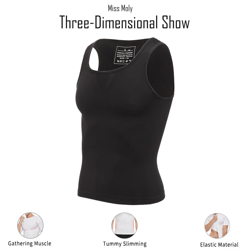 Men Slimming Body Shaper Shirt