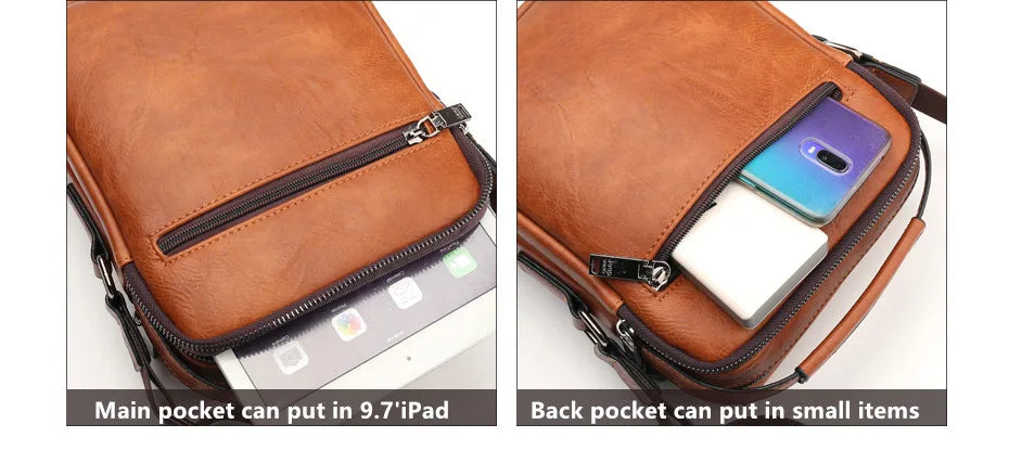 Men Multi-function Business Cross Body Handbags