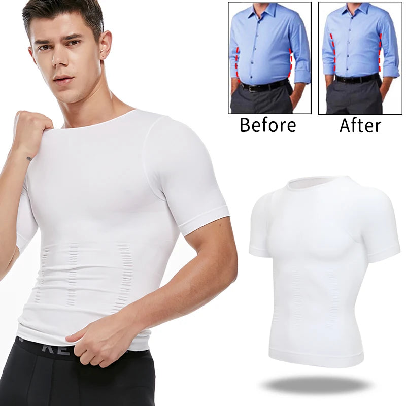 Men Slimming Body Shaper Shirt