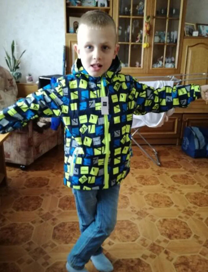 Spring Autumn Polar Fleece Children Outerwear Warm Sporty Kids Clothes Waterproof Windproof Boys Jackets For 4-12T 2 Colors