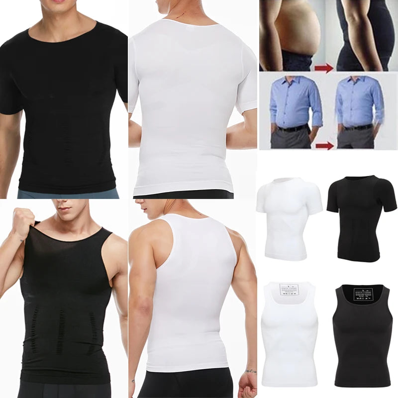 Men Slimming Body Shaper Shirt