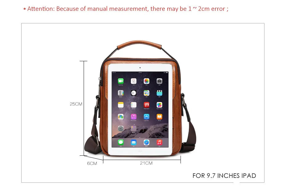 Men Multi-function Business Cross Body Handbags