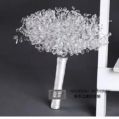 Perfect Wedding bouquet Bridal wedding bouquet holding hands Crystal boutique wedding bouquet
