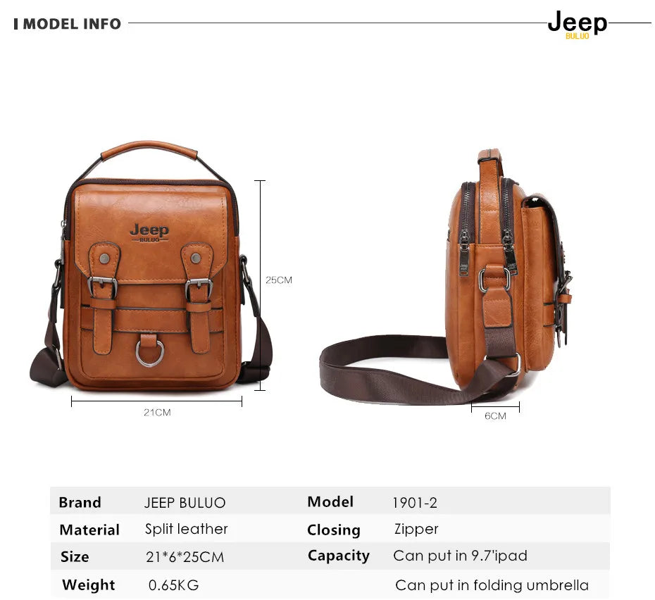 Men Multi-function Business Cross Body Handbags