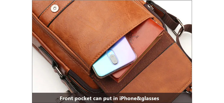 Men Multi-function Business Cross Body Handbags