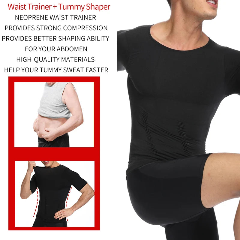 Men Slimming Body Shaper Shirt