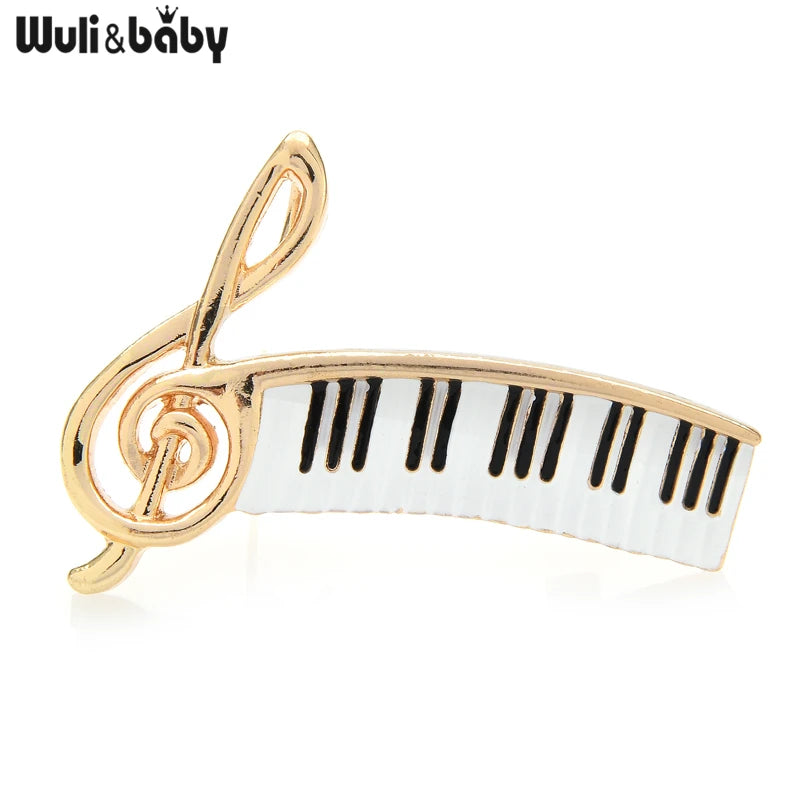 Enamel Music Note Brooch Piano Keys Brooch for Teachers and Musicians  Jewelry Accessories Gift