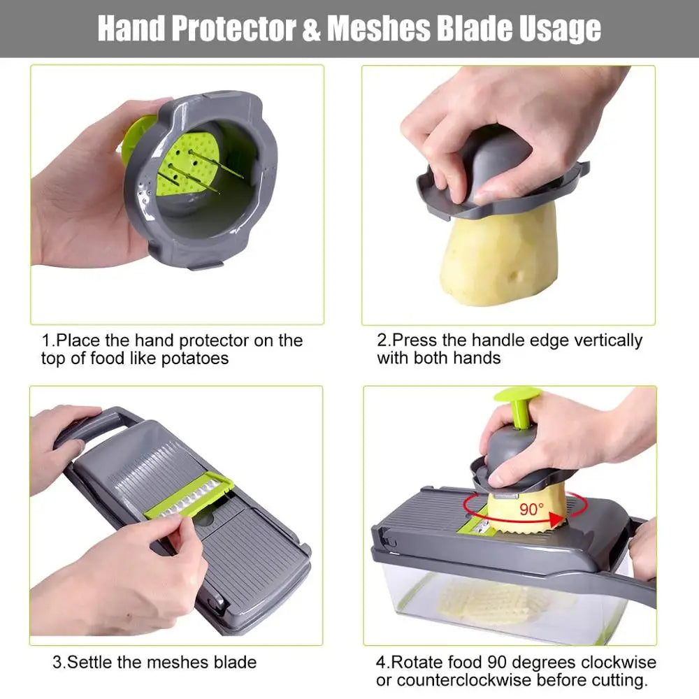 Vegetable Chopper Multi-functional Grater Cutter