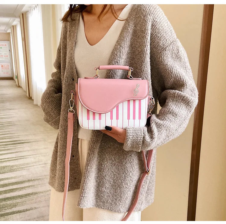 Cute Piano Shaped  Purses and Handbag Shoulder Bag for Women Novelty Girls Cross body Bag Female Party Clutch Small Purse
