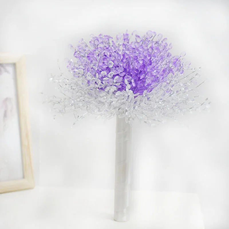 Perfect Wedding bouquet Bridal wedding bouquet holding hands Crystal boutique wedding bouquet