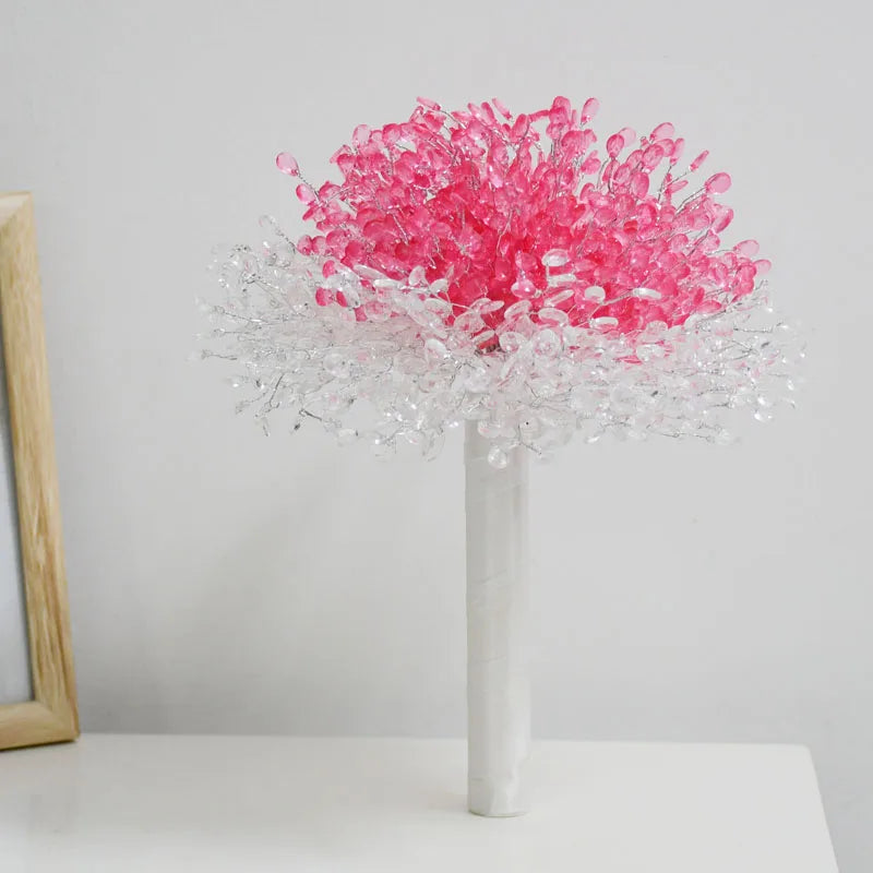 Perfect Wedding bouquet Bridal wedding bouquet holding hands Crystal boutique wedding bouquet
