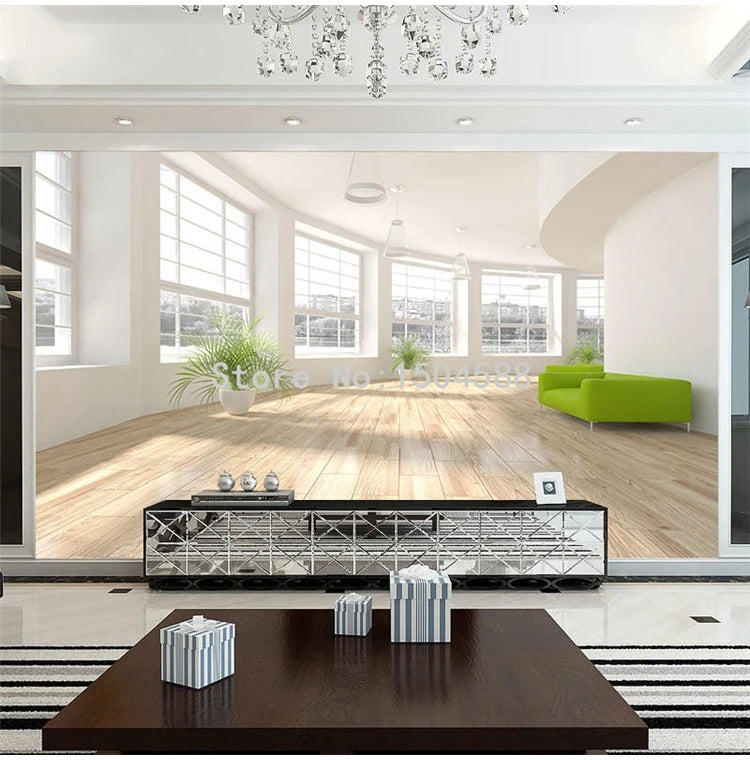 Modern Simple 3D Stereo Space Expansion Mural Wallpaper Living Room Office Interior Decor Wallpaper