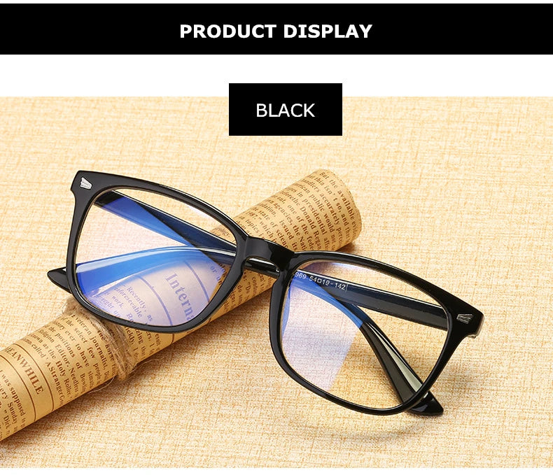 Transparent Eyeglasses Women Men Anti Blue Light Glasses Frames Female Male Computer Eyewear Clear Optical Myopia Frame