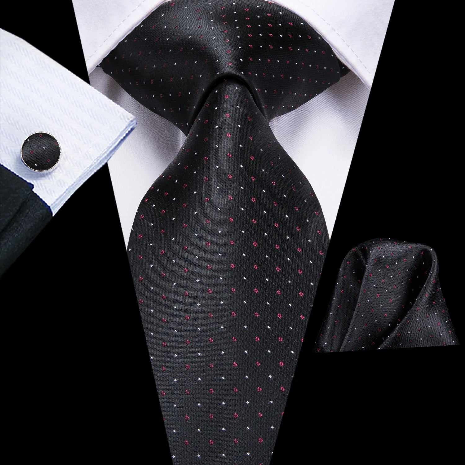 8.5cm Black Solid Striped Paisley 100% Silk Men's Business Tie Neck Tie for Men Fashion Luxury Wedding Necktie Gravatas