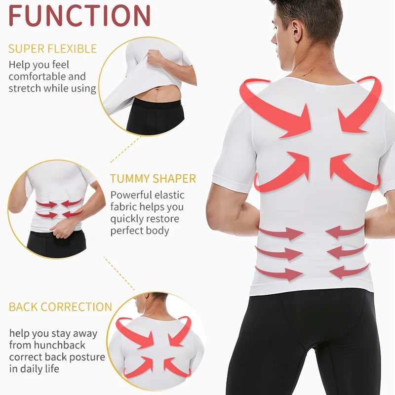 Men Slimming Body Shaper Shirt