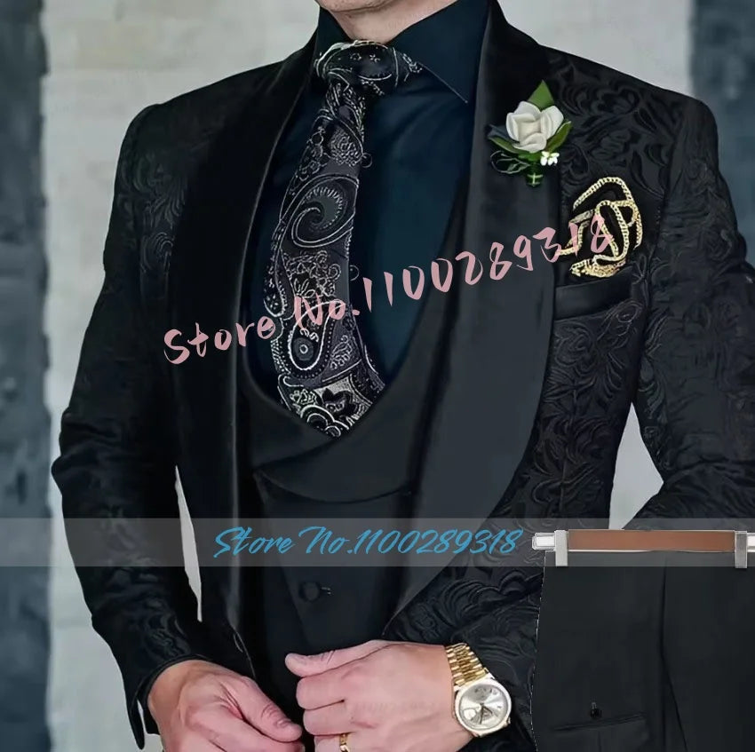 Men's 3-piece High Quality Formal Suit