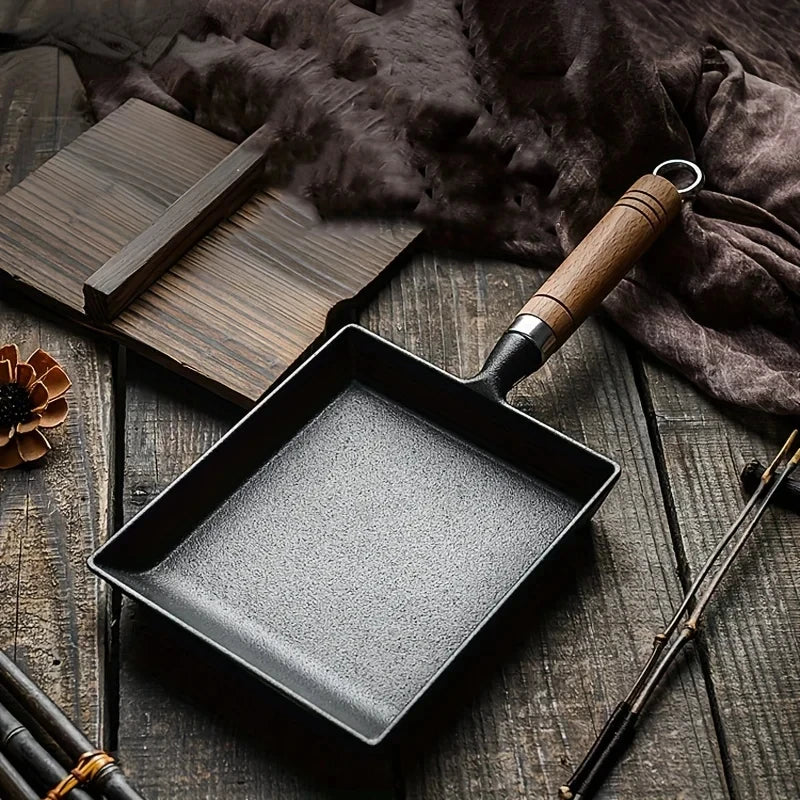 1Pcs Non-Stick Japanese Cookware Home Kitchen Egg Pan Pancake Frying Pan Cast Iron Pot Easy To Clean Cooking Tools Square Pots