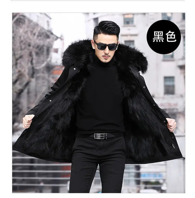 Fleece Mid-length Fur Coat