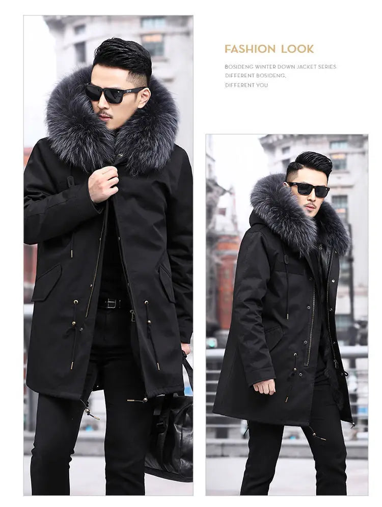 Fleece Mid-length Fur Coat