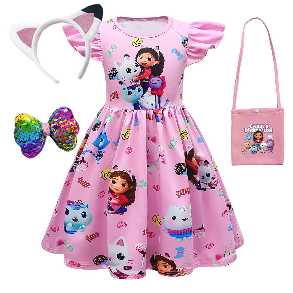Dollhouse Dresses  Princess Gabby Cat Children's Day Birthday Party