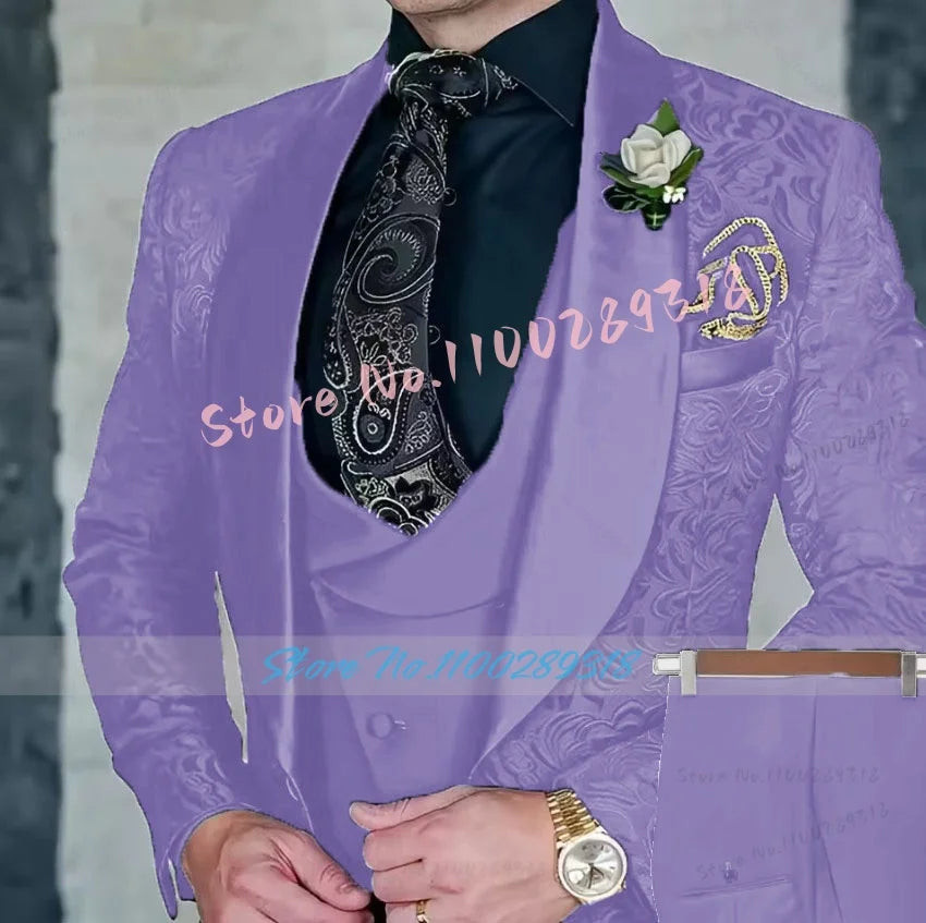 Men's 3-piece High Quality Formal Suit