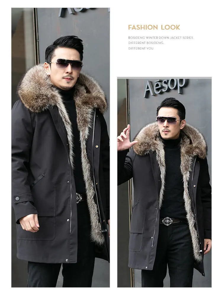 Fleece Mid-length Fur Coat