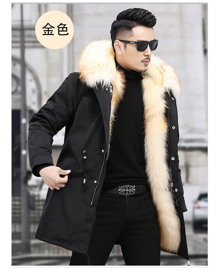 Fleece Mid-length Fur Coat