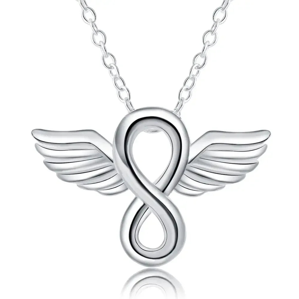 Fashion silver color jewelry elegant charms retro exquisite heart pendant necklace women