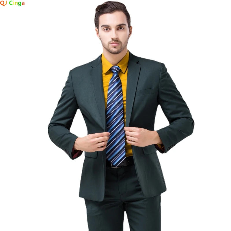 Slim Men's Suit 3 Pieces Set (Jacket + Pants + Vest)