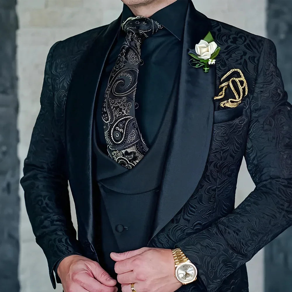 Men's 3-piece High Quality Formal Suit