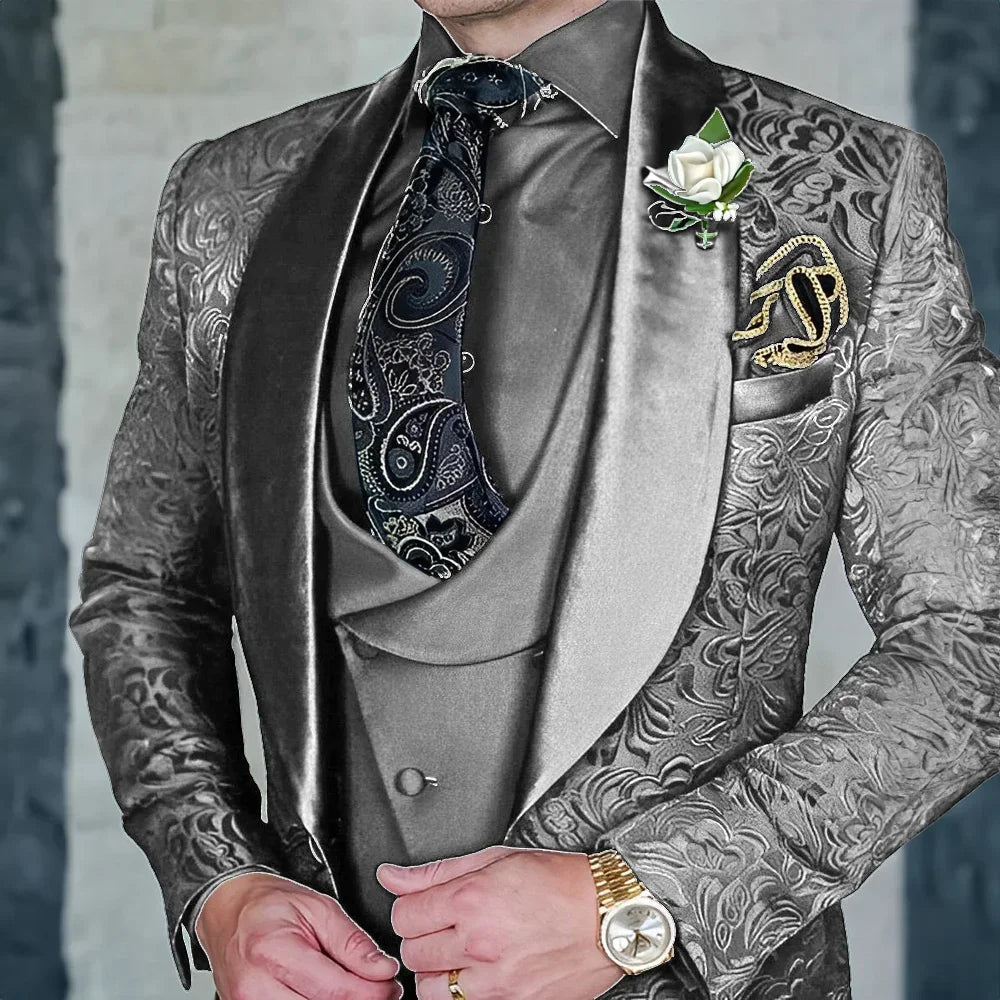 Men's 3-piece High Quality Formal Suit
