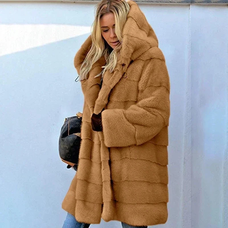 Casual Faux Fur Coat