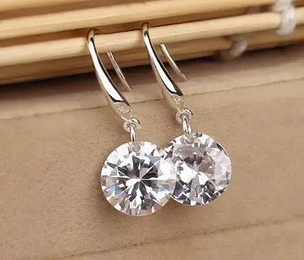 Hollow Out Leaves Earrings Trendy Vintage Crystal Ear Stud Wheat Unique Design Silver Golden Color Jewelry Gift