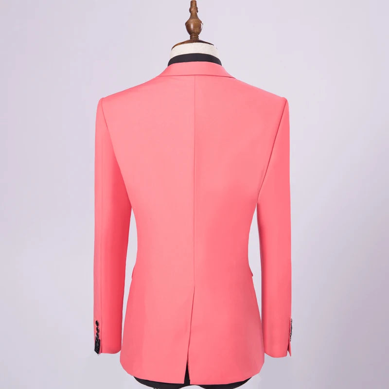 Slim Men's Suit 3 Pieces Set (Jacket + Pants + Vest)