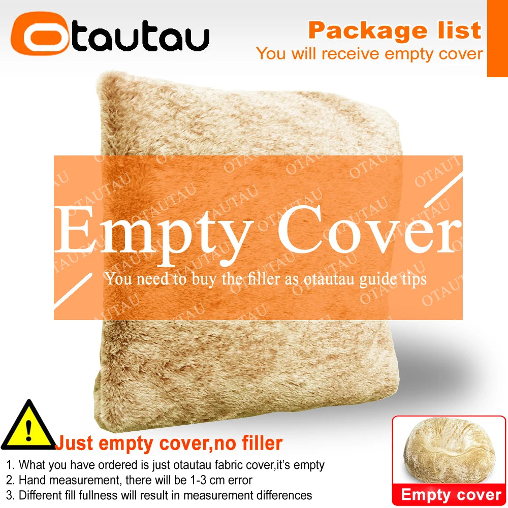 4/5ft Giant Bean Bag Cover Fluffy Sofa Bed Sac Beanbag Couch Relax Recliner Chair