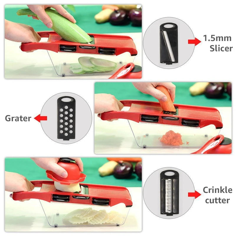 Vegetable Chopper Multi-functional Grater Cutter