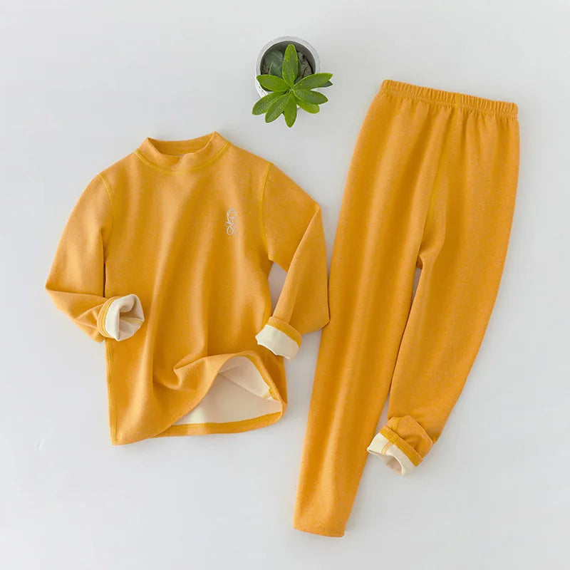 Winter Warm Pyjamas Sets for Kids Thermal Pajamas Toddler Sleepwear for Children from 2 to 13 Years Old