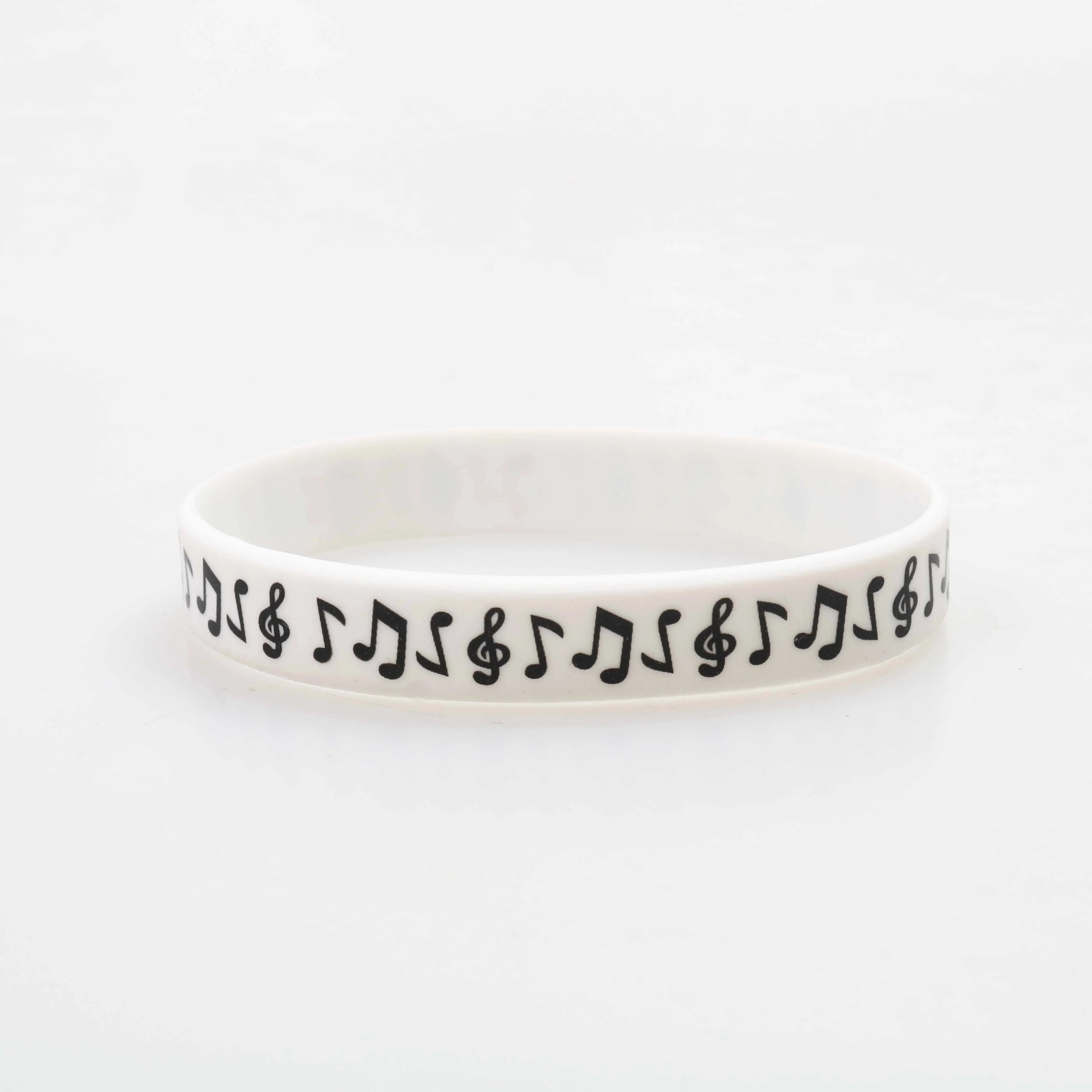 1PC Music Silicone Bracelet Outdoor Sports Birthday Gift Fashion Piano Jewelry Wristband Waterproof