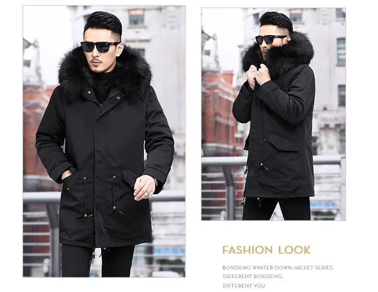 Fleece Mid-length Fur Coat